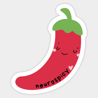 tiny neurospicy Sticker